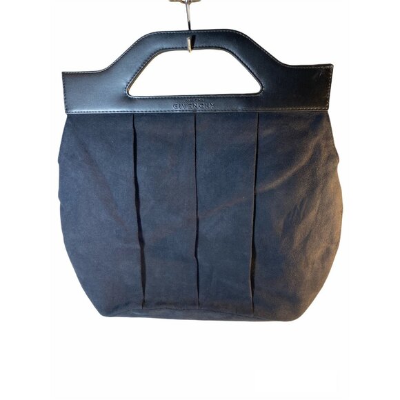 Givenchy Parfums Faux Leather faux Suede Perfume promotional Tote Bag Black - Picture 1 of 9